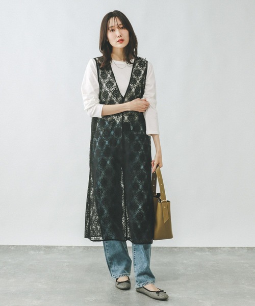 GLOBAL WORK（グローバルワーク）の「Fffit エフィット/やわらかストレッチT長袖/291137（Tシャツ/カットソー・レディース・グレー/オフホワイト/ブルー系その他6/ブラック/杢グレー/モカ・LARGE/X-SMALL/SMALL/MEDIUM/X-LARGE）」の7枚目の写真