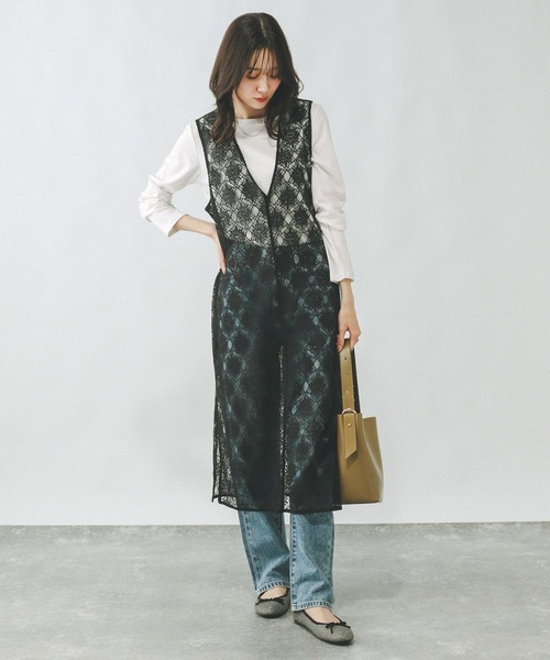 GLOBAL WORK（グローバルワーク）の「Fffit エフィット/やわらかストレッチT長袖/291137（Tシャツ/カットソー・レディース・グレー/オフホワイト/ブルー系その他6/ブラック/杢グレー/モカ・LARGE/X-SMALL/SMALL/MEDIUM/X-LARGE）」の8枚目の写真