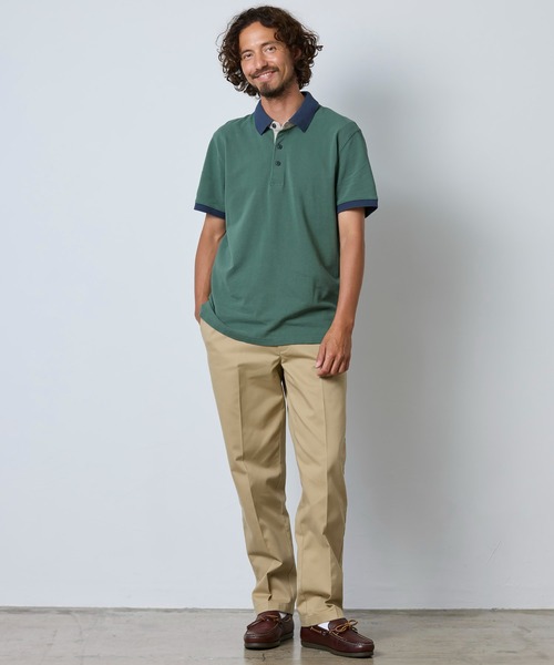 L.L.Bean(エルエルビーン)の「カスコ・ベイ・ラギッド・ポロシャツ、半袖 米国フィット・レギュラー(ポロシャツ・メンズ・レッド系/ブルー/グレー系/グリーン系/パープル系・SMALL/MEDIUM/LARGE)」の16枚目の写真
