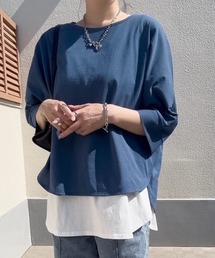 ikka | 【雑誌InRed5月号掲載】梨地ジョーゼットドルマンプルオーバー【親子コーデ】(Tシャツ/カットソー)