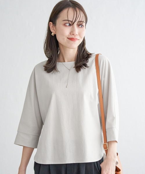 【KATHARINE ROSS】梨地ドルマンプルオーバー 梨地ドルマンプルオーバー（Tシャツ/カットソー）｜Bou Jeloud