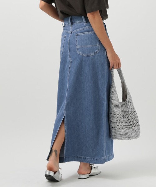 Lee（リー）の「【Lee(リー)】別注マキシスカート（スカート・レディース・インディゴブルー/サックスブルー・FREE）」の12枚目の写真