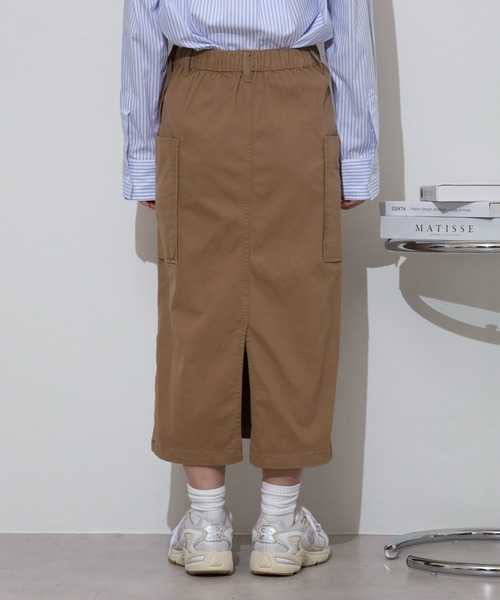 atONE(アットワン)の「ストレッチタイトスカート(スカート・レディース・ブラック/カーキ/ベージュ・M/L/LL/3L/4L)」の18枚目の写真