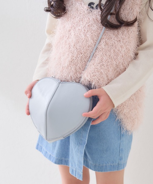 CIAOPANIC TYPY（チャオパニックティピー）の「【KIDS】ハート型BAG（ボディバッグ/ウエストポーチ・キッズ・ブラック/サックスブルー/ピンク・ONE SIZE）」の6枚目の写真