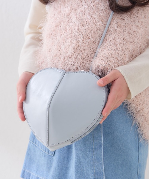 CIAOPANIC TYPY（チャオパニックティピー）の「【KIDS】ハート型BAG（ボディバッグ/ウエストポーチ・キッズ・ブラック/サックスブルー/ピンク・ONE SIZE）」の7枚目の写真