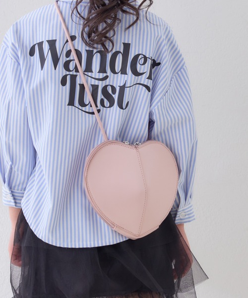 CIAOPANIC TYPY（チャオパニックティピー）の「【KIDS】ハート型BAG（ボディバッグ/ウエストポーチ・キッズ・ブラック/サックスブルー/ピンク・ONE SIZE）」の9枚目の写真