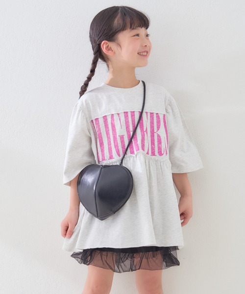 CIAOPANIC TYPY（チャオパニックティピー）の「【KIDS】ハート型BAG（ボディバッグ/ウエストポーチ・キッズ・ブラック/サックスブルー/ピンク・ONE SIZE）」の13枚目の写真