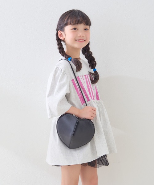 CIAOPANIC TYPY（チャオパニックティピー）の「【KIDS】ハート型BAG（ボディバッグ/ウエストポーチ・キッズ・ブラック/サックスブルー/ピンク・ONE SIZE）」の14枚目の写真