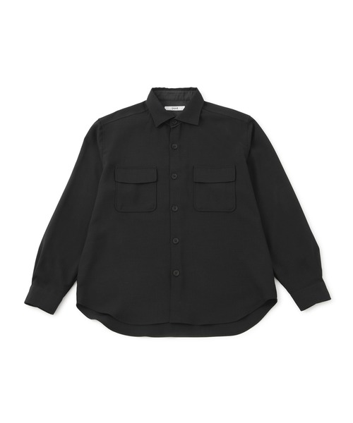  j.n.r.d（ジェー・エヌ・アール・ディー）の「【セットアップ対応】j.n.r.d/パイピングネックワイドカラーシャツ（シャツ/ブラウス・メンズ・ブラック/ベージュ/ネイビー・LL/L/M）」の3枚目の写真