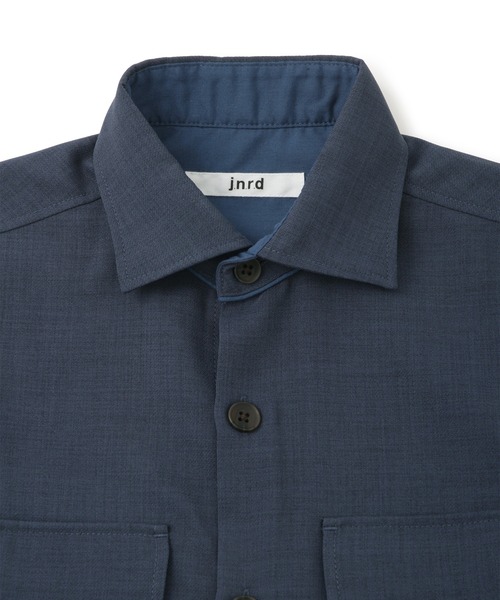  j.n.r.d（ジェー・エヌ・アール・ディー）の「【セットアップ対応】j.n.r.d/パイピングネックワイドカラーシャツ（シャツ/ブラウス・メンズ・ブラック/ベージュ/ネイビー・LL/L/M）」の6枚目の写真