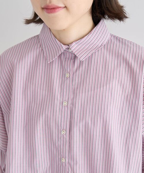 ELENCARE DUE(エレンカーレデュエ)の「・ELENCARE DUE ストライプシャツチュニック(チュニック・レディース・ベージュ/ミント/ピンク/オフホワイト・FREE)」の21枚目の写真