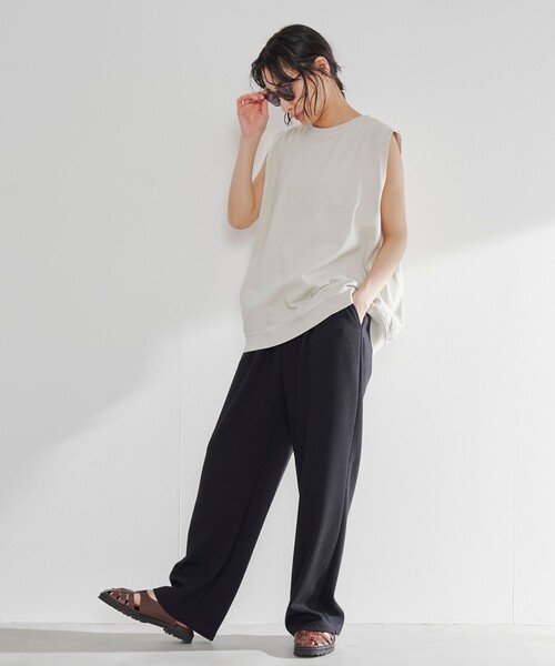 STAR&STRIPE(スターアンドストライプ)の「STAR&STRIPE(スターアンドストライプ)クルーネック ベスト(Tシャツ/カットソー・レディース・ダークグレー/ナチュラル・FREE)」の18枚目の写真