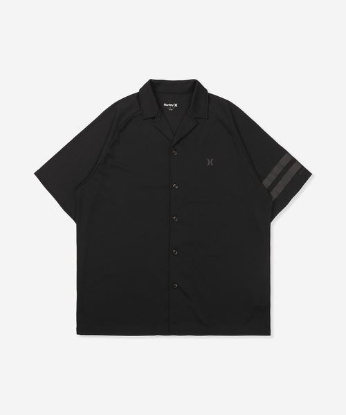 Hurley (ハーレー)の「【Hurley/ハーレー】水陸両用半袖ラッシュシャツ UPF50+ 吸汗速乾 ICON OVRSZD SS SHIRTS(ラッシュガード・メンズ・ブラック/ブラック系その他/カーキブラウン/ホワイト・SMALL/LARGE/MEDIUM/X-LARGE)」の3枚目の写真