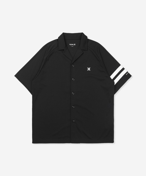 Hurley (ハーレー)の「【Hurley/ハーレー】水陸両用半袖ラッシュシャツ UPF50+ 吸汗速乾 ICON OVRSZD SS SHIRTS(ラッシュガード・メンズ・ブラック/ブラック系その他/カーキブラウン/ホワイト・SMALL/LARGE/MEDIUM/X-LARGE)」の1枚目の写真