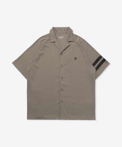 Hurley (ハーレー)の「【Hurley/ハーレー】水陸両用半袖ラッシュシャツ UPF50+ 吸汗速乾 ICON OVRSZD SS SHIRTS(ラッシュガード・メンズ・ブラック/ブラック系その他/カーキブラウン/ホワイト・SMALL/LARGE/MEDIUM/X-LARGE)」の4枚目の写真