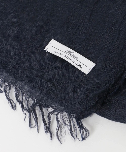 URBAN RESEARCH Sonny Label（アーバンリサーチサニーレーベル）の「イタリア製リネンストール（ストール/ショール・レディース・ベージュ/ネイビー/ブルー・ONE）」の13枚目の写真