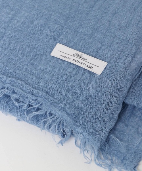 URBAN RESEARCH Sonny Label（アーバンリサーチサニーレーベル）の「イタリア製リネンストール（ストール/ショール・レディース・ベージュ/ネイビー/ブルー・ONE）」の12枚目の写真