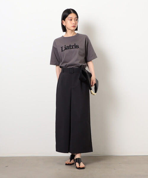 COMME CA ISM（コムサイズム）の「【セットアップ対応】ベルテッドタックスカート（スカート・レディース・チャコール/ベージュ・MEDIUM/LARGE）」の7枚目の写真