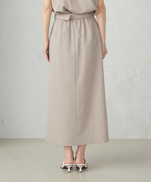 COMME CA ISM（コムサイズム）の「【セットアップ対応】ベルテッドタックスカート（スカート・レディース・チャコール/ベージュ・MEDIUM/LARGE）」の13枚目の写真