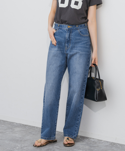 Spick & Span（スピックアンドスパン）の「5 1/2 STRAIGHT FIT DENIM（デニムパンツ・レディース・サックスブルー/ブルー系その他・26/27/28/29）」の6枚目の写真