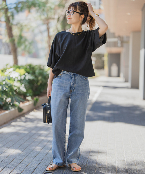 Spick & Span（スピックアンドスパン）の「5 1/2 STRAIGHT FIT DENIM（デニムパンツ・レディース・サックスブルー/ブルー系その他・26/27/28/29）」の17枚目の写真