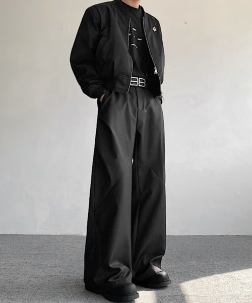 CERCA（チェルカ）の「【NOWLE】ルーズシルエット ハイウエスト フレアパンツ（スラックス・メンズ・アッシュブラウン・MEDIUM/LARGE/SMALL/X-LARGE）」の16枚目の写真