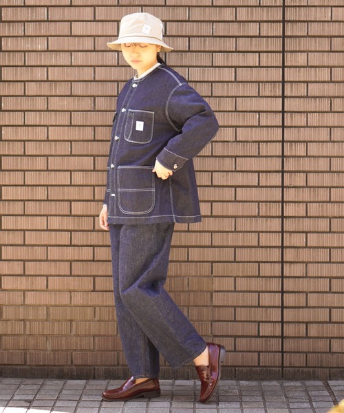 BROOKLYN OVERALL（ブルックリンオーバーオール）の「デニムカバーオール（デニムジャケット・レディース・ブルー/ネイビー・FREE）」の8枚目の写真