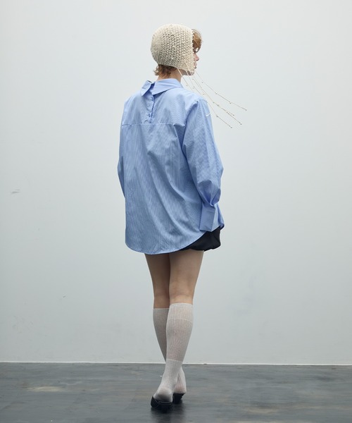 uyu.（ウユ）の「ミニパールサマーニットキャップ（ニットキャップ/ビーニー・レディース・アイボリー/ブラック・FREE）」の3枚目の写真