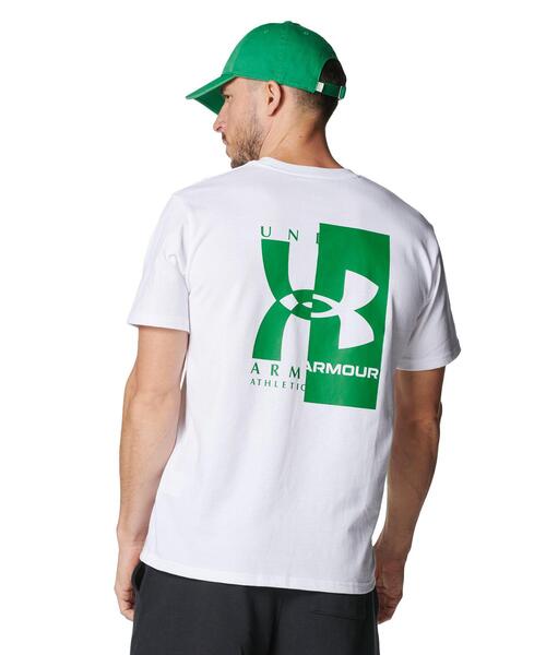 UNDER ARMOUR(アンダーアーマー)の「UAヘビーウエイト エボリューション ロゴ ショートスリーブ Tシャツ(ライフスタイル/メンズ)(Tシャツ/カットソー・メンズ・ホワイト・M/5XL/L/S/2XL/3XL/XL/4XL)」の2枚目の写真