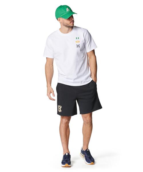 UNDER ARMOUR(アンダーアーマー)の「UAヘビーウエイト エボリューション ロゴ ショートスリーブ Tシャツ(ライフスタイル/メンズ)(Tシャツ/カットソー・メンズ・ホワイト・M/5XL/L/S/2XL/3XL/XL/4XL)」の3枚目の写真