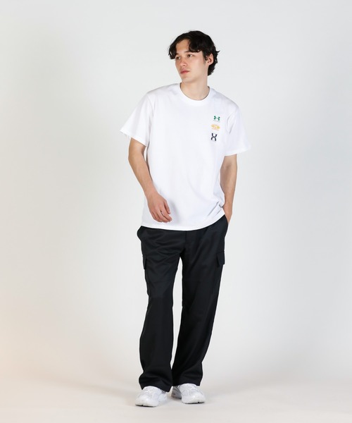 UNDER ARMOUR(アンダーアーマー)の「UAヘビーウエイト エボリューション ロゴ ショートスリーブ Tシャツ(ライフスタイル/メンズ)(Tシャツ/カットソー・メンズ・ホワイト・M/5XL/L/S/2XL/3XL/XL/4XL)」の13枚目の写真