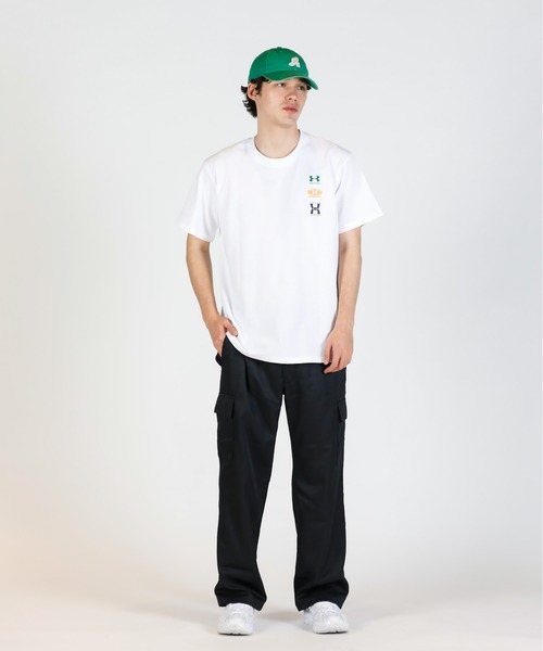 UNDER ARMOUR(アンダーアーマー)の「UAヘビーウエイト エボリューション ロゴ ショートスリーブ Tシャツ(ライフスタイル/メンズ)(Tシャツ/カットソー・メンズ・ホワイト・M/5XL/L/S/2XL/3XL/XL/4XL)」の15枚目の写真