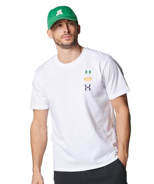 UNDER ARMOUR(アンダーアーマー)の「UAヘビーウエイト エボリューション ロゴ ショートスリーブ Tシャツ(ライフスタイル/メンズ)(Tシャツ/カットソー・メンズ・ホワイト・M/5XL/L/S/2XL/3XL/XL/4XL)」の12枚目の写真