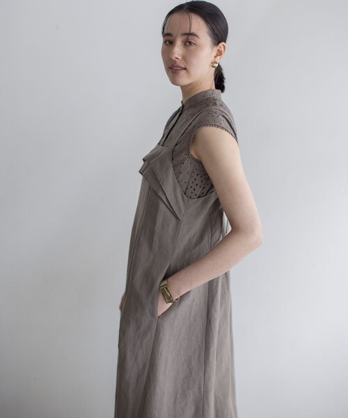 組曲（クミキョク）の「エンブロイダリーレースノースリーブ ブラウス（シャツ/ブラウス・レディース・ブラック系/スモーキーグリーン系/アイボリー系/グレー系9・3/2）」の22枚目の写真