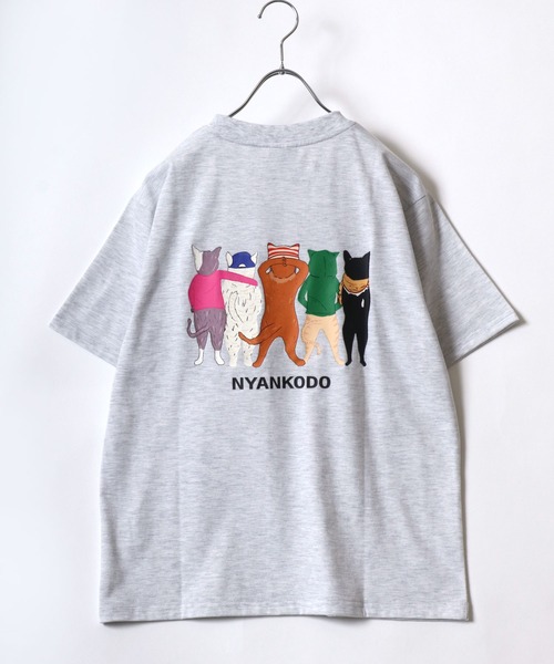 Salong hameu(サロン ハミュー)の「神保町にゃんこ堂 猫プリントTシャツ レディース(Tシャツ/カットソー・レディース・ネイビー系2/ホワイト系その他2/ブラック系その他/ホワイト系その他/ネイビー系1/スミクロ・M/L)」の13枚目の写真