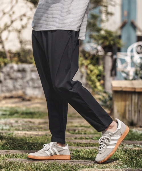 CAMBIO(カンビオ)の「mp13503-Stretch Nylon Tapered Pants ナイロンテーパードパンツ(その他パンツ・メンズ・サンドベージュ/オリーブ/チャコール/ブラック・S/M/L)」の2枚目の写真