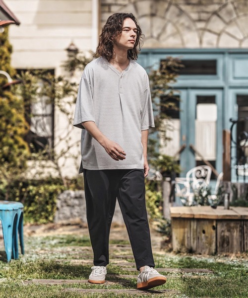 CAMBIO(カンビオ)の「mp13503-Stretch Nylon Tapered Pants ナイロンテーパードパンツ(その他パンツ・メンズ・サンドベージュ/オリーブ/チャコール/ブラック・S/M/L)」の8枚目の写真