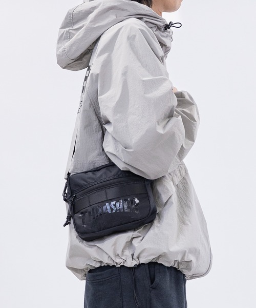 THRASHER(スラッシャー)の「【Y】〔THRASHER/スラッシャー〕キーホルダー付き ワンポイントロゴ ミニショルダー(ショルダーバッグ・メンズ・ブラック/ダークグリーン/ホワイト・FREE)」の22枚目の写真