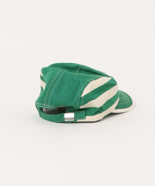 BOBO CHOSES(ボボショーズ)の「Bobo Choses Green Stripes cap(キャップ・キッズ・ライトグリーン・HEAD52/HEAD54)」の5枚目の写真