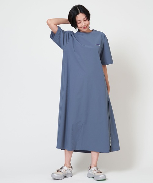 THOUSAND MILE（サウザンドマイル）の「SHORT SLEEVE OP ショート スリーブ ワンピース 半袖（ワンピース・レディース・グレー系/チャコール/ベージュ/ブラック/オリーブ・FREE）」の11枚目の写真