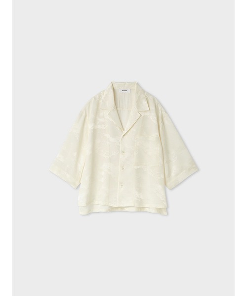 MIESROHE(ミースロエ)の「cloudyジャガードオープンカラーシャツ(シャツ/ブラウス・レディース・ブラウン/ホワイト・FREE)」の11枚目の写真