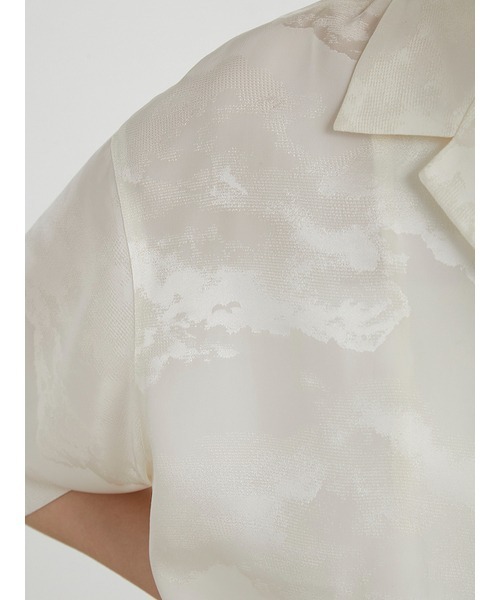 MIESROHE(ミースロエ)の「cloudyジャガードオープンカラーシャツ(シャツ/ブラウス・レディース・ブラウン/ホワイト・FREE)」の19枚目の写真