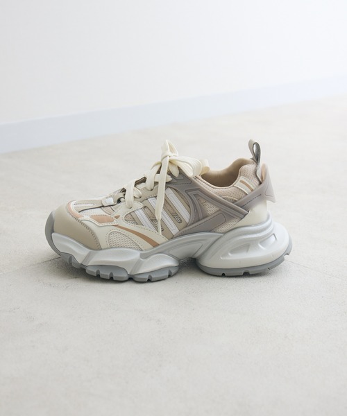 Paradise Picnic（パラダイスピクニック）の「ボリュームソールスニーカー（スニーカー・レディース・アイボリー/シルバー・MEDIUM/LARGE）」の18枚目の写真