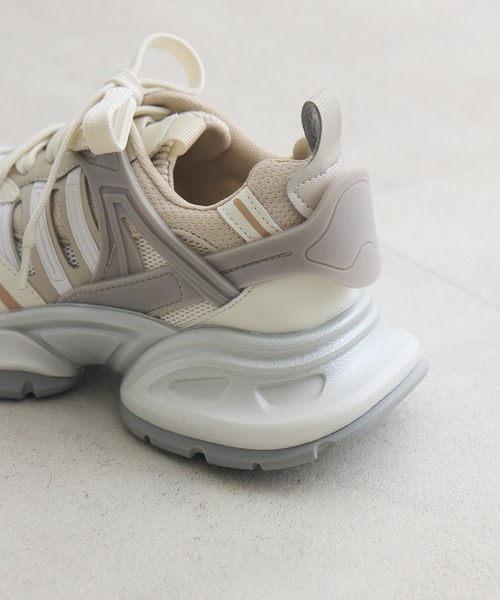 Paradise Picnic（パラダイスピクニック）の「ボリュームソールスニーカー（スニーカー・レディース・アイボリー/シルバー・MEDIUM/LARGE）」の21枚目の写真