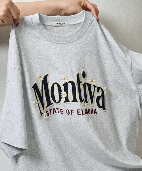 セール】ビッグロゴデイジーTシャツ刺繍ロゴTシャツ/ビッグ