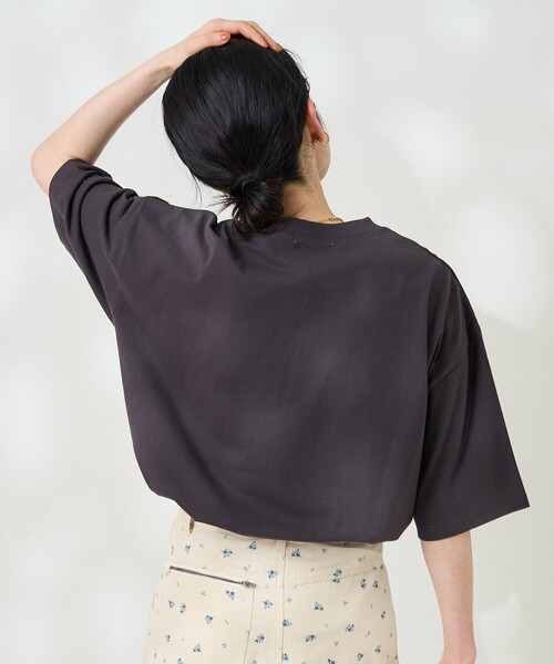 FREAK'S STORE(フリークスストア)の「ビッグロゴデイジーTシャツ刺繍ロゴTシャツ/ビッグシルエットTシャツ(Tシャツ/カットソー・レディース・チャコールグレー/グレー/オフホワイト・フリ-)」の20枚目の写真