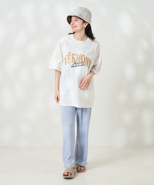 セール】ビッグロゴデイジーTシャツ刺繍ロゴTシャツ/ビッグ