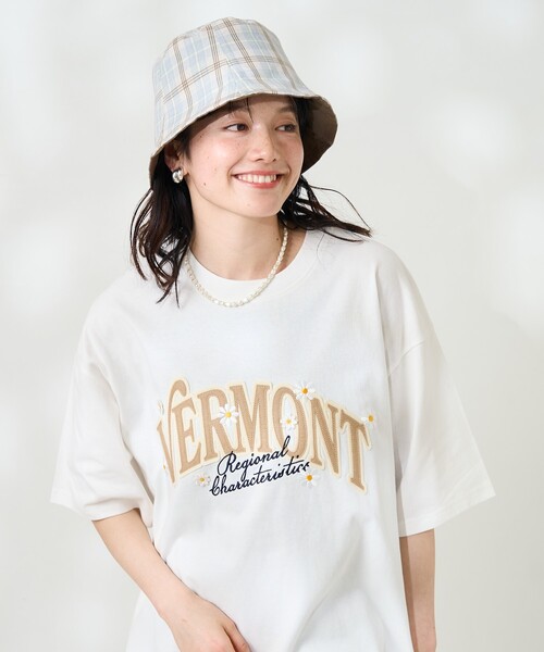 刺繍Tシャツ 刺繍 Tシャツ ビッグシルエット Ｔシャツ 半袖 ワンフォークロージング 1111clothing オーバーサイズ Tシャツ