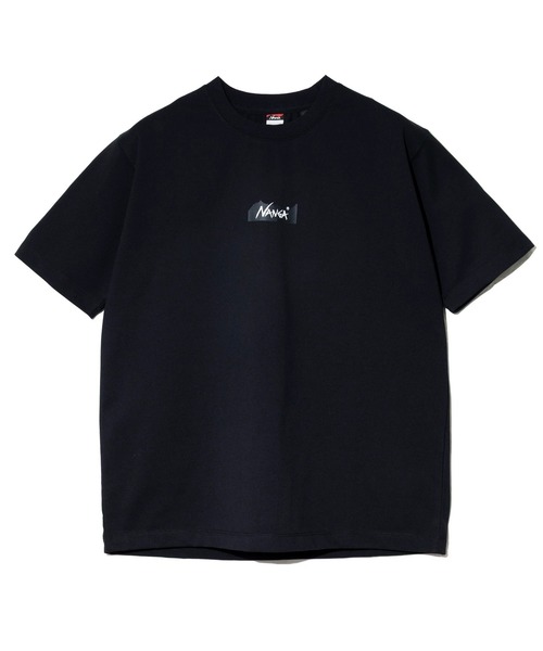 NANGA(ナンガ)の「NANGA/ナンガ ECO HYBRID MT LOGO TEE(Tシャツ/カットソー・メンズ・ホワイト/ネイビー/ブラック/ライトピンク・MEDIUM/LARGE/X-LARGE)」の1枚目の写真