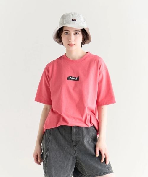 NANGA(ナンガ)の「NANGA/ナンガ ECO HYBRID MT LOGO TEE(Tシャツ/カットソー・メンズ・ホワイト/ネイビー/ブラック/ライトピンク・MEDIUM/LARGE/X-LARGE)」の16枚目の写真